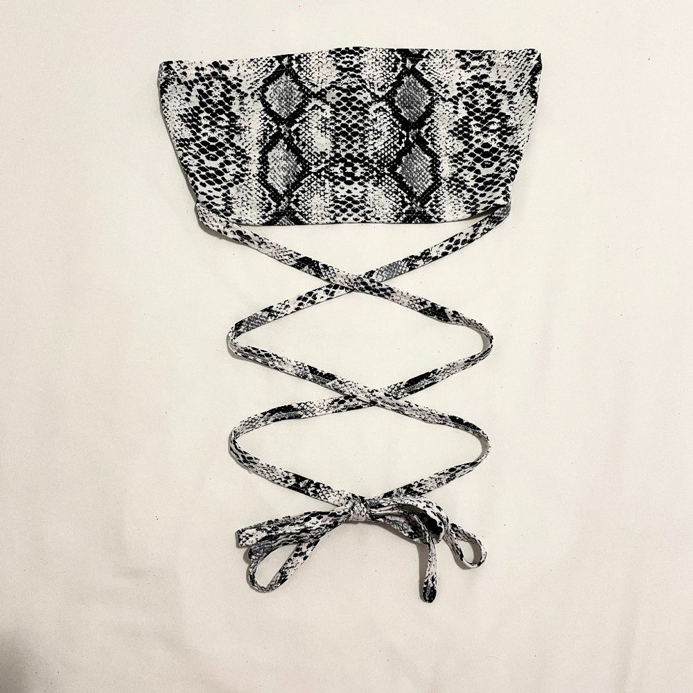 NWOT Snake Print Tube Top